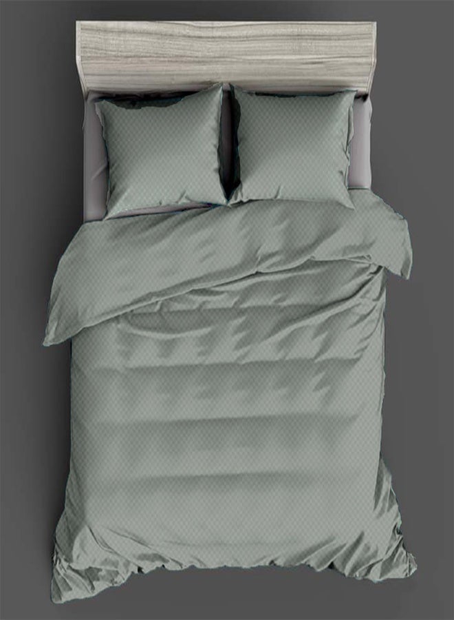 Fiber Quilt Plain Engraved Fabric - Size: 240x260cm+2 Pillowcase50x70cm.