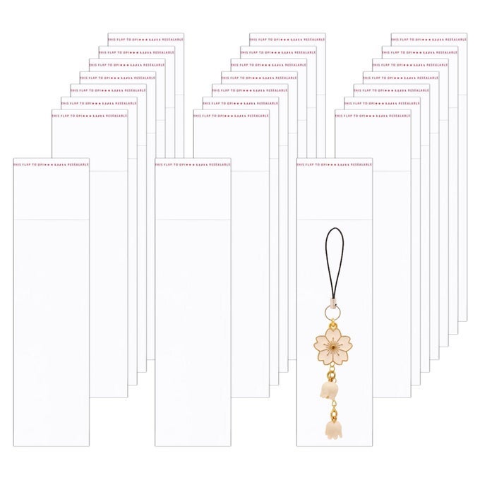 LONG ADHESIVE CELLO BAGS 2 X 6 200PCS CLEAR CELLOPHANE BAGS RESEALABLE SELF SEALING OPP BAGS 1MIL FOR CANDY GIFTS FAVORS PEN KEY CHAIN JEWELERY SAMPLES