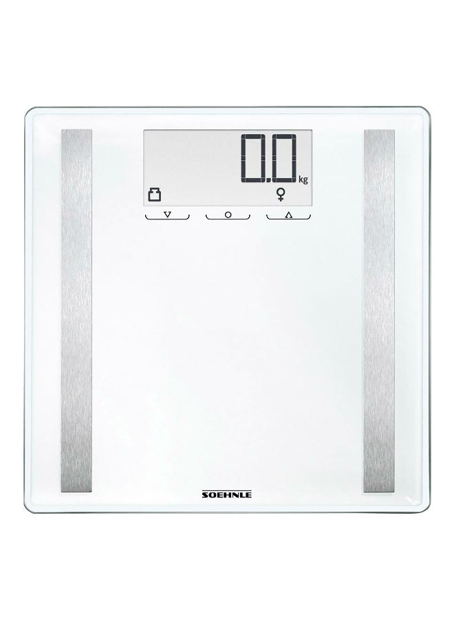 SOEHNLE Sensor Body Sleek Digital Non Slip Square Bathroom Scale Silver 180 kg - Image 1