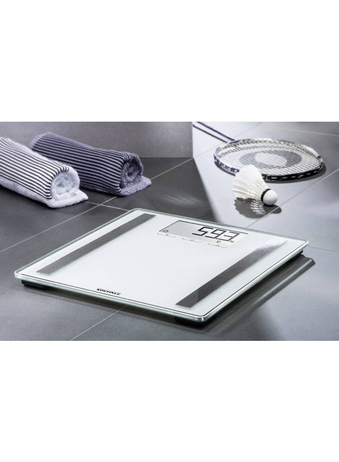SOEHNLE Sensor Body Sleek Digital Non Slip Square Bathroom Scale Silver 180 kg - Image 4