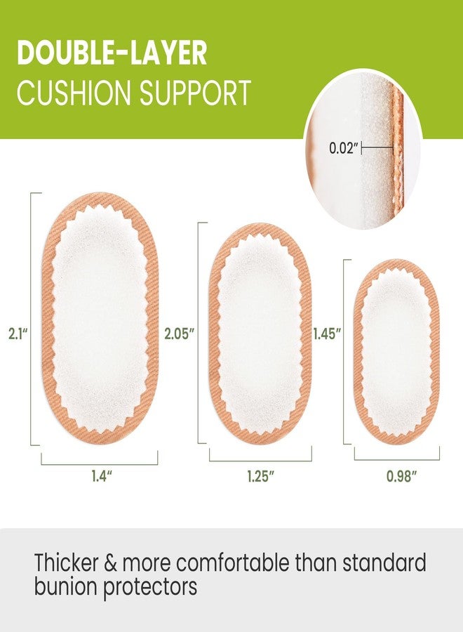 Bukihome Foam Bunion Pads to Wear with Shoes – Soft Bunion Cushion Protector - Breathable Foot Pad for All Day Comfort & Support - Self-Adhesive Bandages for Men and Women (27 Count, Multi-Size - Image 3