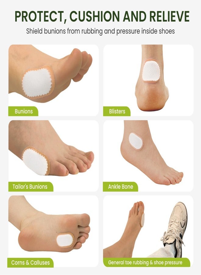 Bukihome Foam Bunion Pads to Wear with Shoes – Soft Bunion Cushion Protector - Breathable Foot Pad for All Day Comfort & Support - Self-Adhesive Bandages for Men and Women (27 Count, Multi-Size - Image 5