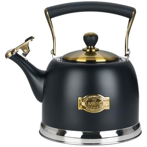 Lazneyru Tea Kettle Stainless Steel Teapot, Stainless Steel Teakettle for Stove Top with Heat Proof Ergonomic Handle 3.0 Quart - Image 1