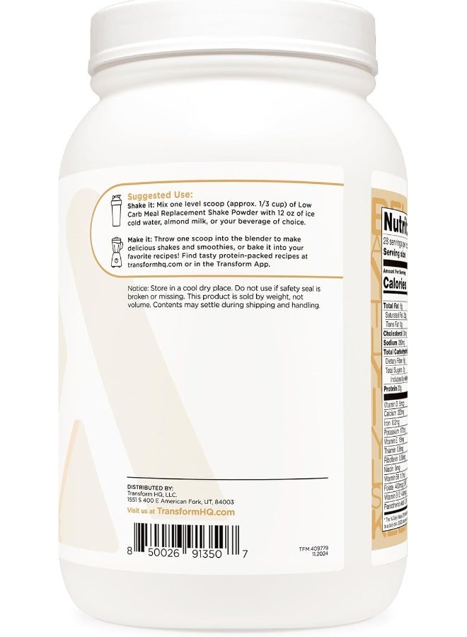 TransformHQ Meal Replacement Shake Powder 28 Servings (Vanilla) - Image 3