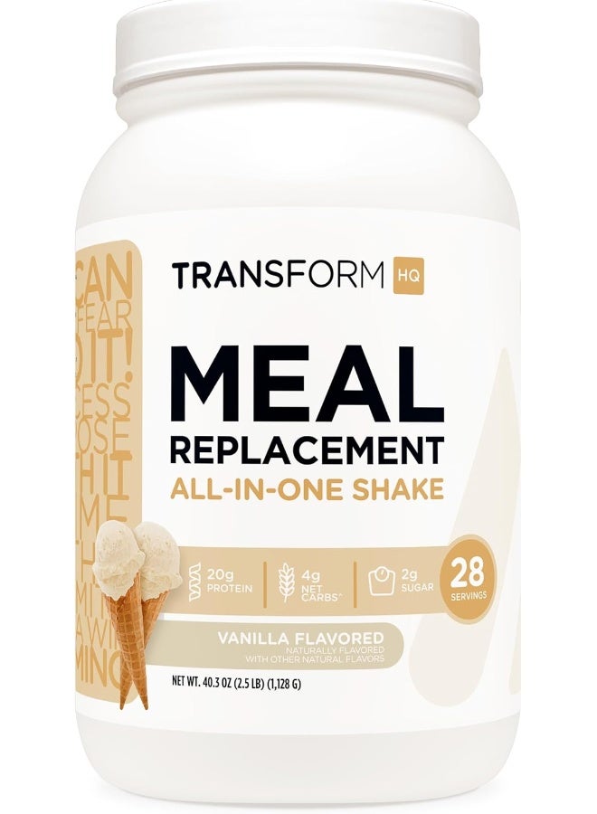 TransformHQ Meal Replacement Shake Powder 28 Servings (Vanilla) - Image 1