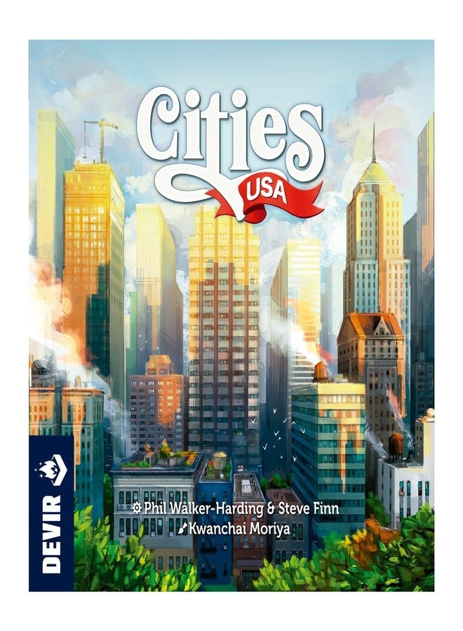Devir - Cities USA Board Game, Modern City Building Strategy Game with Worker Placement for Adults & Kids, 2–4 Players, Ages 10+, 35 Playtime, (English Version) - Image 2