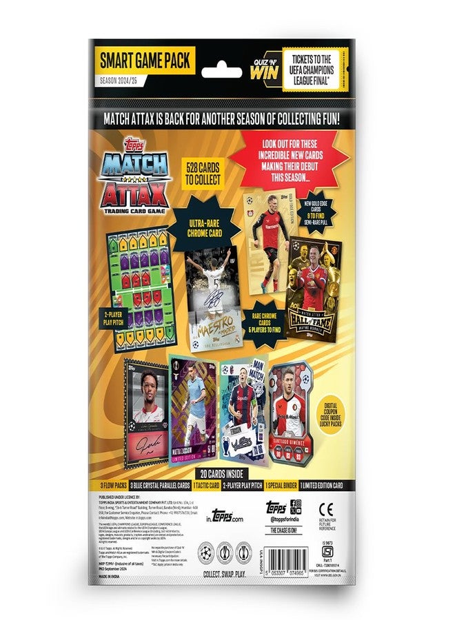 توبس لعبة بطاقات التداول والتجميع Topps UEFA Champions League Match Attax 24/25 - حزمة الألعاب الذكية - Image 2