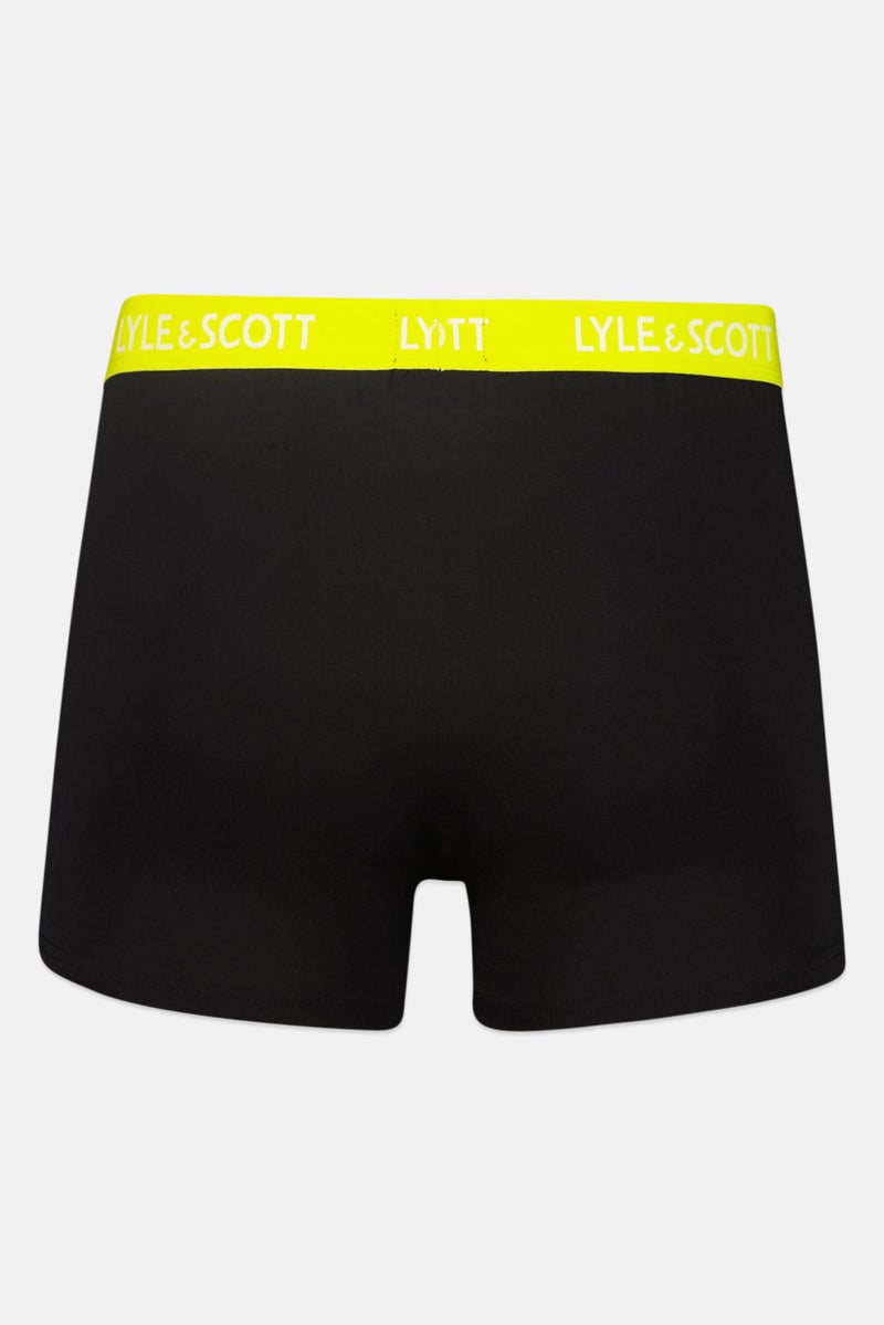 Lyle & Scott Men 5 Pack Brand Logo Boxer Trunks, Black - Image 5