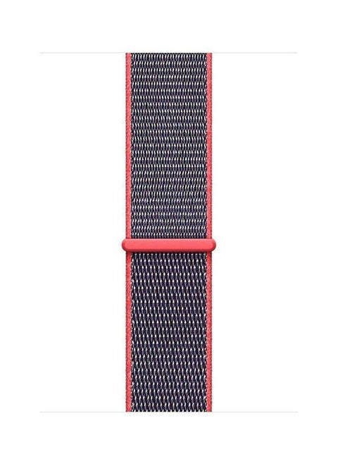 Woven Nylon Apple Watch Sport Loop Band Electric Pink