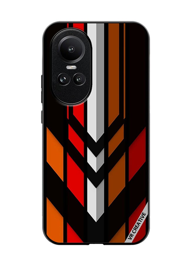 VR CREATIVE Protective Case Cover For Oppo Reno 10 Abstract Design Multicolour - Image 1