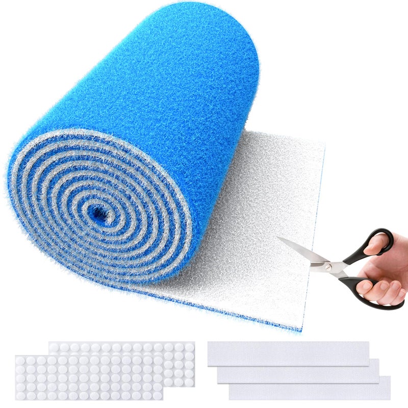 MAXTBEE MERV 8 Air Vent Filters, 20" x 90"Cut to Fit Air Filter Material (80+ Filters),Electrostatic Triple Vent Filter for Floor, Ceiling, HVAC & RV Vents, Includes 48 Adhesive Hook Tape - Image 1