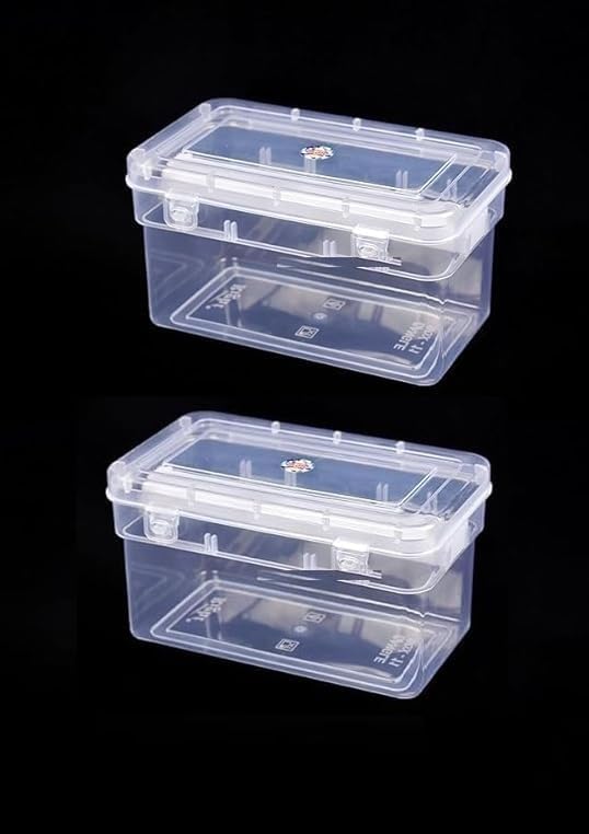 Ewings Plastic adjustable Rod Bangle Box Chudi Set Organizer Jewellery Storage Display Box for Bangles Chudi Bracelet Wrist Watch Hair Bands Scrunchies Accessories, Transparent (Pack of 2) - Image 1