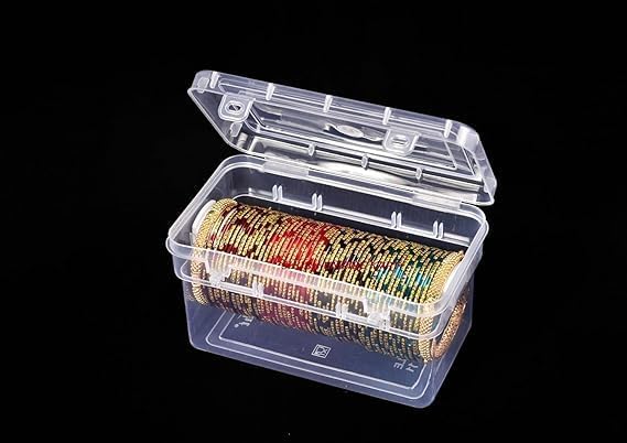 Ewings Plastic adjustable Rod Bangle Box Chudi Set Organizer Jewellery Storage Display Box for Bangles Chudi Bracelet Wrist Watch Hair Bands Scrunchies Accessories, Transparent (Pack of 2) - Image 3