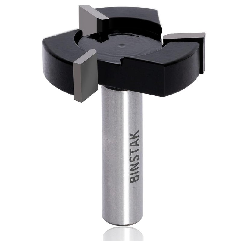 BINSTAK CNC Spoilboard Surfacing Router Bits, 1/2 inch Shank 2 inch Cutting Diameter, Slab Flattening Router Bit Planing Bit Wood Milling Cutter Planer Woodworking Tool by (Carbide) - Image 1