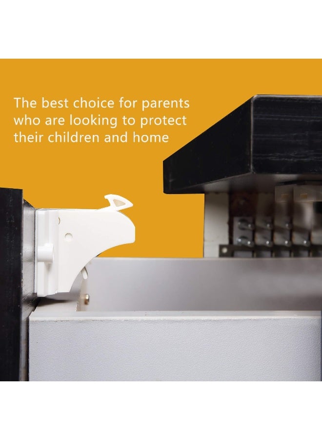 Vmaisi Adhesive Magnetic Locks for Cabinets & Drawers (24 Pack and 4 Keys + Cradle) - Image 5