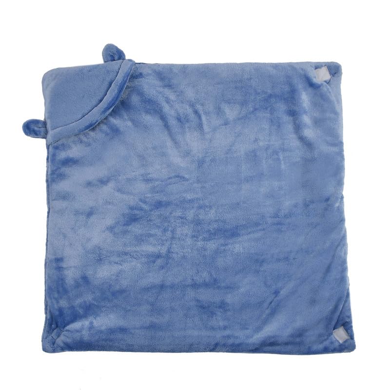 Florida Florida All Season Hooded Baby Blanket Swaddler Wrapper Flannel Soft and Comfortable for New Born Babies-Wrap Blue - Image 3