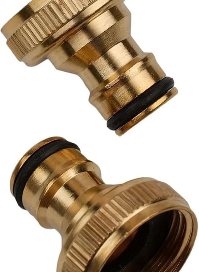 Brass Quick Connect Hose Adapter 1 2 Inch 3 4 Inch Garden Water Tap Fitting - Image 2