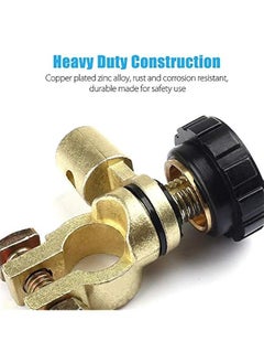 Generic Top Post Battery Disconnect Switch, 12V 24V Negative Post Battery Cutoff Switch for Cars Autos Trucks Boats RVs ATVs, 360 Degree Battery Kill Switch  - Image 5