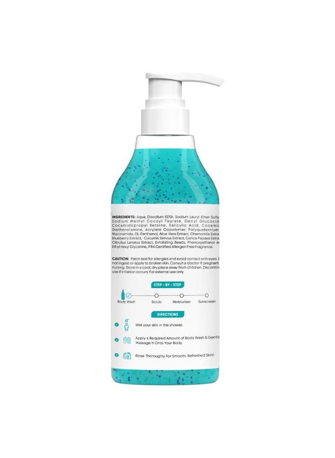 أرفي أورجانيك غسول الجسم المقشر من أرافي أورجانيك، بتركيبة تحتوي على 2% حمض الساليسيليك، مع النياسيناميد والتوت الأزرق، يمنع ظهور حب الشباب، ويزيل خلايا الجلد الميتة، وينظف بعمق، ويحمي من الروائح الكريهة. مناسب لجميع أنواع البشرة. خالٍ من كبريتات لوريل الصوديوم والبارابين. 300 مل - Image 2