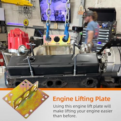 lifgarfe Engine Lifting Plate Bracket Motor Engine Lifting Bracket Carb Carburetor Hoist SBC BBC Fit for Chevy Ford - Image 2