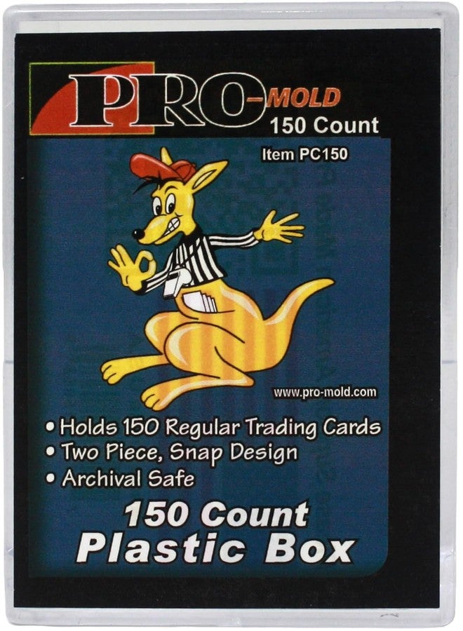 Pro-Mold 150 Count 2-Piece Plastic Snap Card Box | 2 Pack - Image 2