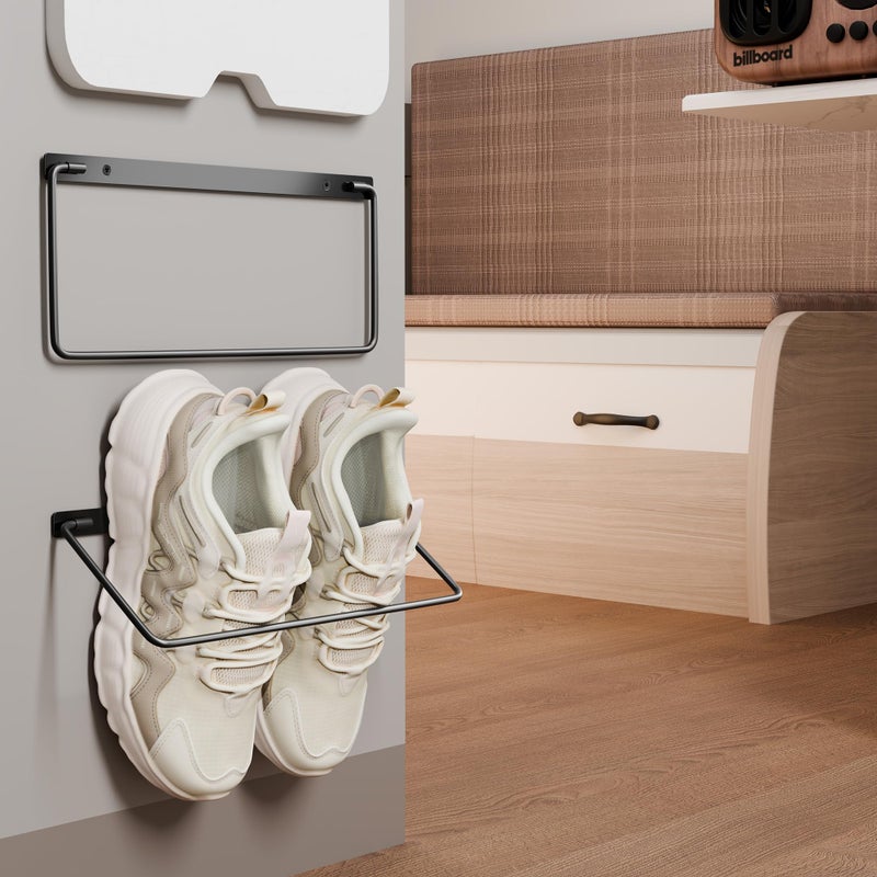 Chinpakden Foldable RV Shoe Rack - Wall Mounted Shoe Storage, Car Shoe Holder Space Saver, Hanging Shoe Organizer for Various Shoes in Camping RV Travel, 2 Pack. - Image 2