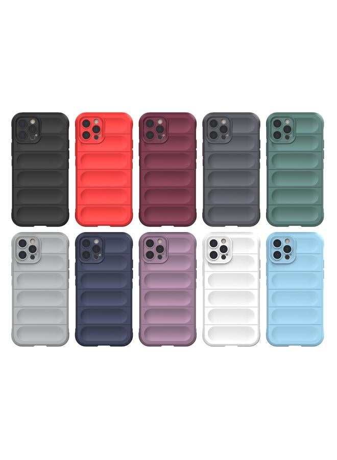 زبون جراب لهاتف iPhone 12 Pro مصنوع من مادة TPU السحرية + جراب هاتف من الفلانيل - Image 2