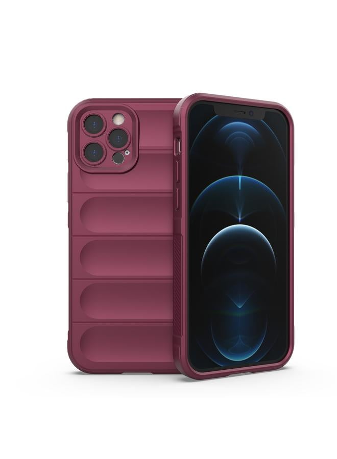 زبون جراب لهاتف iPhone 12 Pro مصنوع من مادة TPU السحرية + جراب هاتف من الفلانيل - Image 1