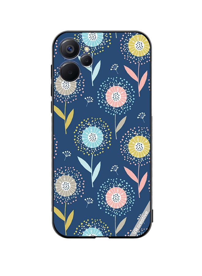 VR CREATIVE Protective Case Cover For Realme 9i 5G Flower Design Multicolour - Image 1