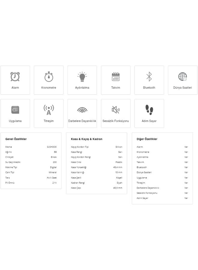 Casio Digital Black Dial Men's Watch Fluorescent Lime - GBD-200-9DR - Image 5