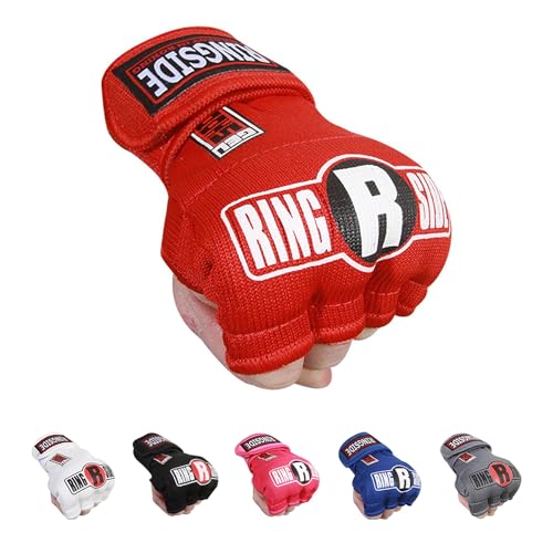 Ringside Quick Wrap Gel Shock MMA Boxing Hand Wraps, Large/Xlarge, Red - Image 1