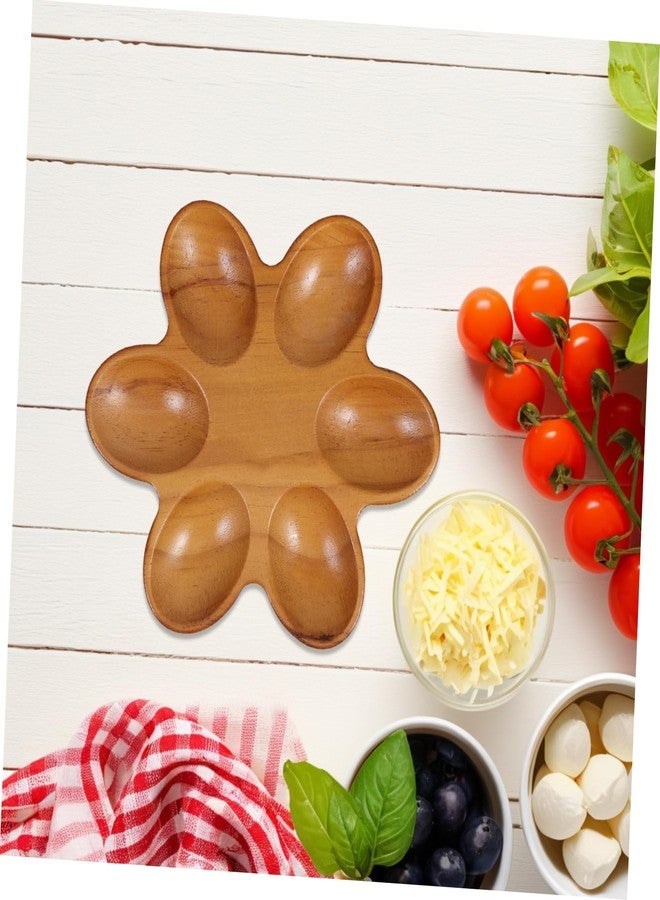 SHOWERORO 6 Egg Wooden Tray Separator Counter Top Egg Holder for Home Storage and Display - Image 4