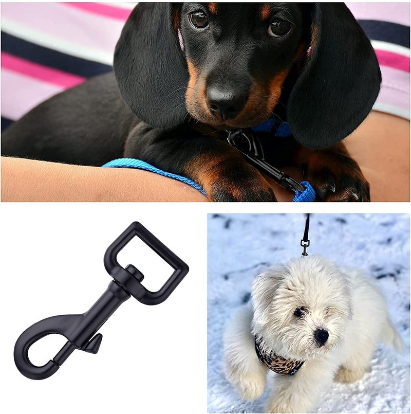 FIVOENDAR Swivel Eye Bolt Snap Hooks Black Heavy Duty Dog Leash Clips Dog Leash Clasp Dog Leash Snaps Hooks Trigger Clip Trigger Snaps 3 Inch 8 Pcs - Image 5