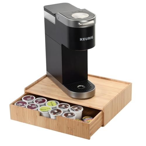 MobileVision Bamboo Drawer Organizer to hold Single-serve coffee pods, Coffee, Tea, & Espresso Pods, Condiments and Accessories, Perfect for Kitchens & Office Break Rooms - Image 3