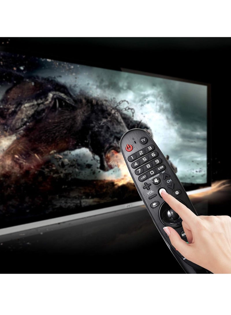AN-MR19BA Smart TV Magic Remote Control – Universal Replacement for Smart 4K UHD LED TVs – Wireless, Plug & Play Setup, Precise Navigation, Ergonomic & Comfortable Design, No Setup Required, Fast Response for Effortless Control, Seamless TV Interaction for Enhanced Home Entertainment
