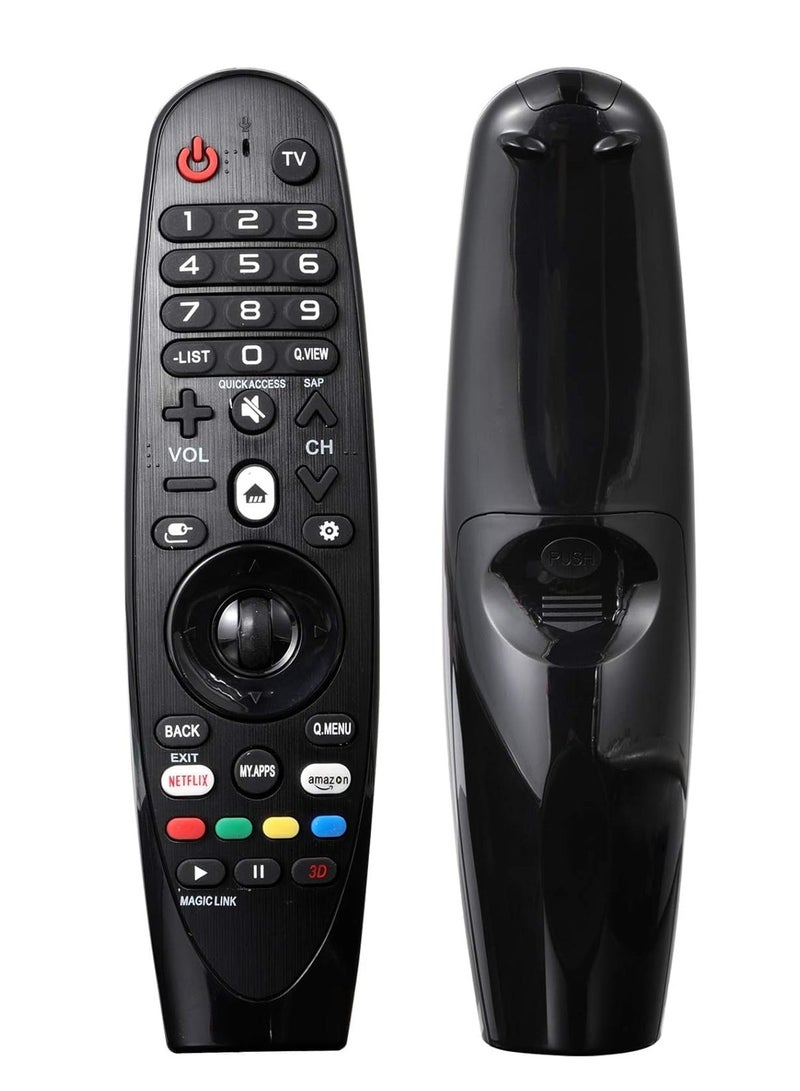 AN-MR19BA Smart TV Magic Remote Control – Universal Replacement for Smart 4K UHD LED TVs – Wireless, Plug & Play Setup, Precise Navigation, Ergonomic & Comfortable Design, No Setup Required, Fast Response for Effortless Control, Seamless TV Interaction for Enhanced Home Entertainment