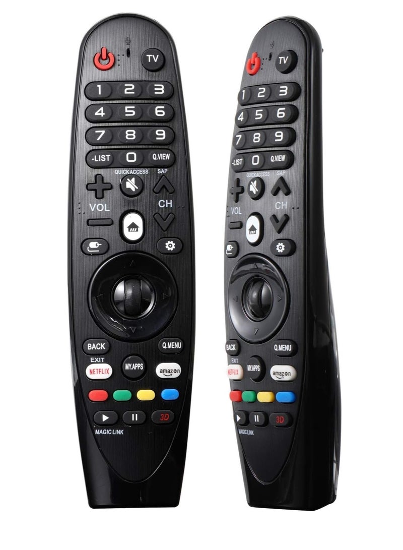 AN-MR19BA Smart TV Magic Remote Control – Universal Replacement for Smart 4K UHD LED TVs – Wireless, Plug & Play Setup, Precise Navigation, Ergonomic & Comfortable Design, No Setup Required, Fast Response for Effortless Control, Seamless TV Interaction for Enhanced Home Entertainment