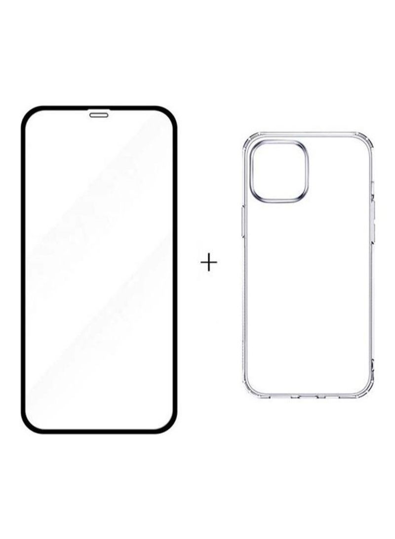 BORTONY Protective Case Cover With Screen Protector For Apple iPhone 12 Pro Max Clear - Image 1
