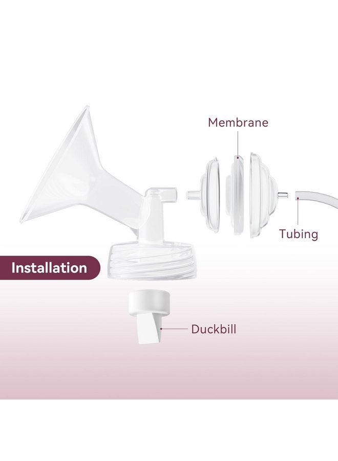 توفيفيلد أجزاء مضخة الثدي TOVVILD لـ Spectra، استبدال صمامات منقار البط وأنابيب غشاء حماية التدفق العكسي لـ Spectra S1 S2 9 Plus Synergy Gold ملحقات بديلة لمضخة الثدي، 10 قطع - Image 5