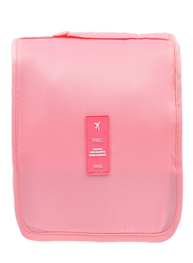 Spaceshoop TxoLIFE Pink: Cosmetic Makeup Bag Case, Hanging Toiletry Bag, Travel Organizer Travel Kit for Women Men (Pink) - Image 1