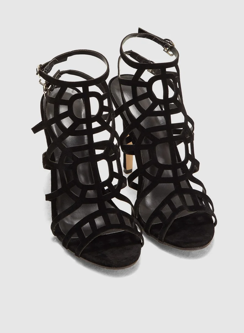 Ginger Caged Heel Sandal