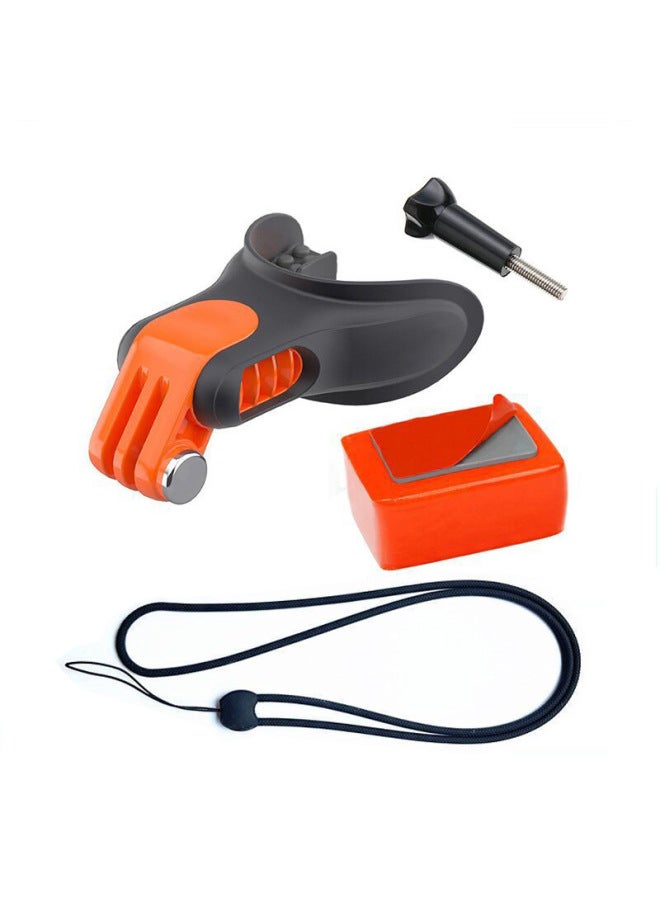 Generic For GoPro13 For DJI 5pro Ace Sports Camera Universal Surfing Braces Bite Mouth Surfing Diving Braces-color:Section B - Image 1