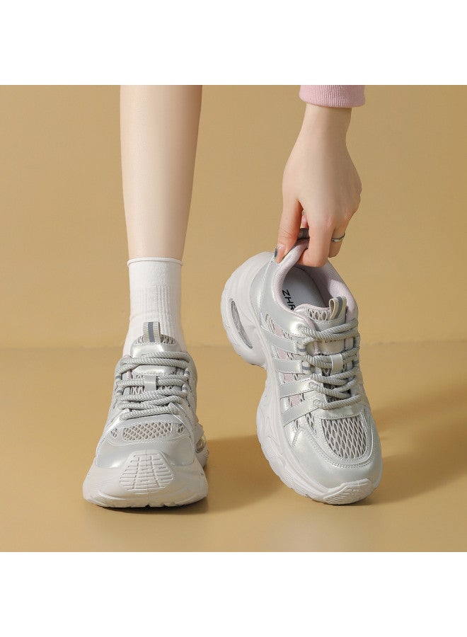 ZHR Back To School Season】2025 Fall New Platform Sneakers For Women, Versatile Dad Shoes, Athletic Casual Shoes For Women - Image 3