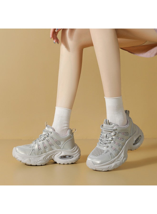 ZHR Back To School Season】2025 Fall New Platform Sneakers For Women, Versatile Dad Shoes, Athletic Casual Shoes For Women - Image 4