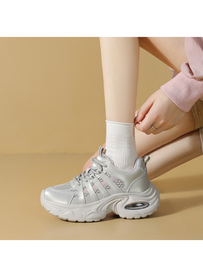 ZHR Back To School Season】2025 Fall New Platform Sneakers For Women, Versatile Dad Shoes, Athletic Casual Shoes For Women - Image 2