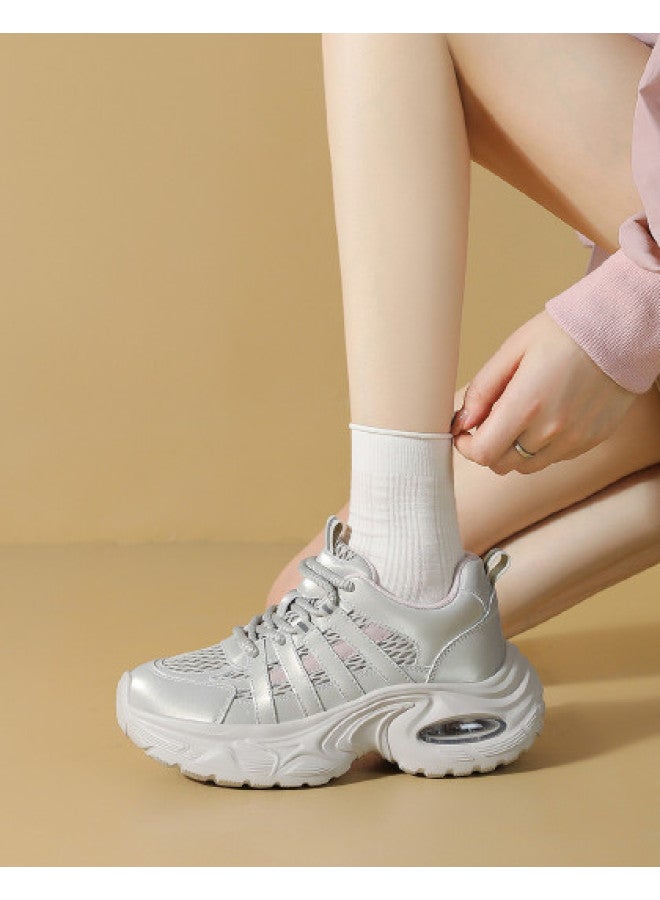 ZHR Back To School Season】2025 Fall New Platform Sneakers For Women, Versatile Dad Shoes, Athletic Casual Shoes For Women - Image 1