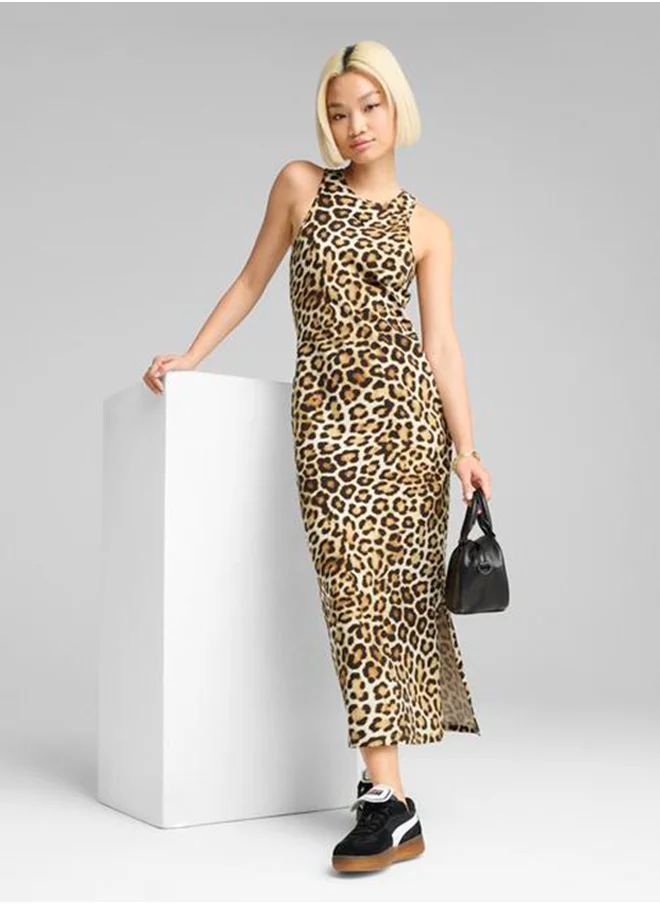 PUMA Leo Luxe Slim All Over Printed Dress