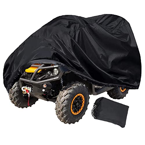 Indeed BUY Waterproof ATV Cover,Small 420D Heavy Duty Quad Cover Protects 4 Wheeler from Snow Rain or Sun - Image 1