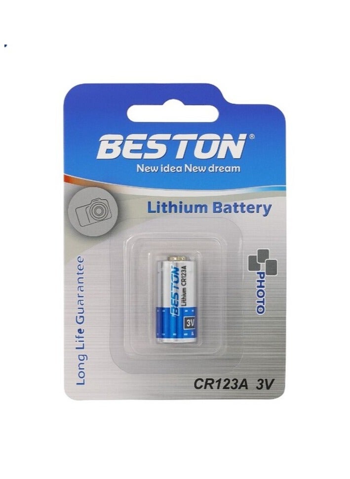بيستون 3  فولت بطارية ليثيوم Beston 123 عبوة من قطعة واحدة