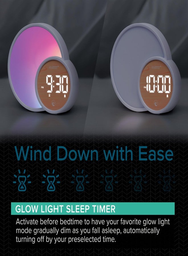لا كروس تكنولوجي ساعة منبه رقمية بجانب السرير من لا كروس تكنولوجي 617-1412 L'Eclipse Light Assist - Image 4